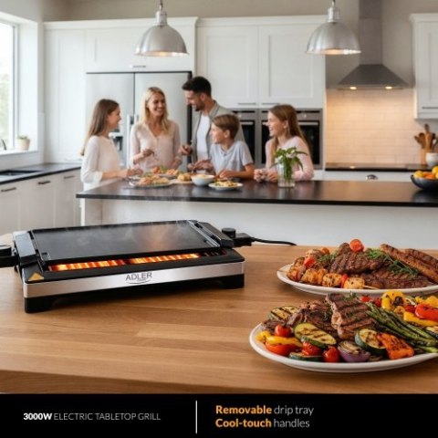 Adler Grill elektryczny stołowy 3000W