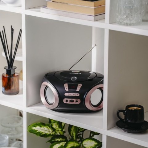 Adler Radio Boombox CD-MP3 | USB | FM Radio | AUX | Gniazdo słuchawkowe
