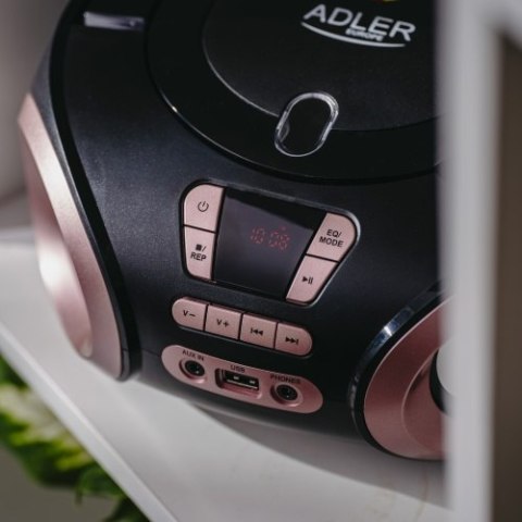 Adler Radio Boombox CD-MP3 | USB | FM Radio | AUX | Gniazdo słuchawkowe