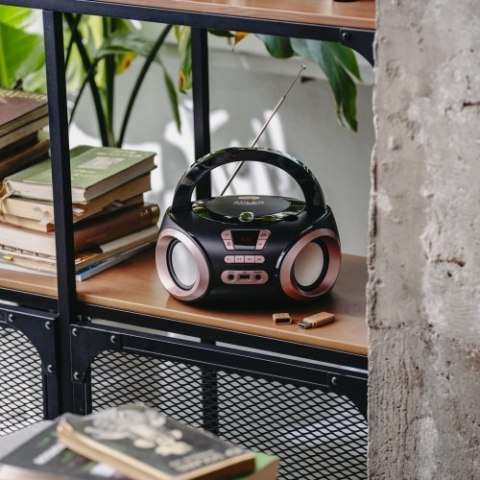 Adler Radio Boombox CD-MP3 | USB | FM Radio | AUX | Gniazdo słuchawkowe