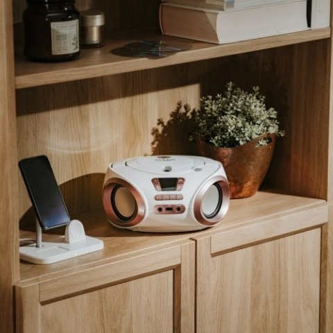 Adler Radio Boombox CD-MP3 | USB | FM Radio | AUX | Gniazdo słuchawkowe