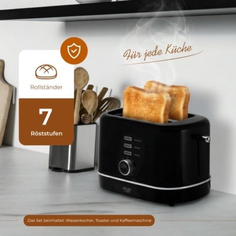 Adler Toster z rusztem do bułek | 7 poziomów opiekania | Funkcja rozmrażania i podgrzewania