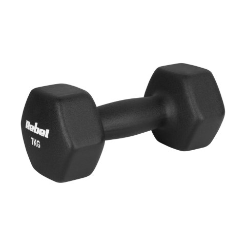 Hantelki żeliwne neoprenowe HEX 2x7kg, REBEL ACTIVE