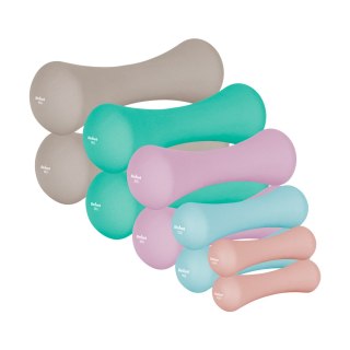 Hantelki żeliwne neoprenowe zestaw 21kg (2x0.5kg+2x1kg+2x2kg+2x3kg+2x4kg), REBEL ACTIVE