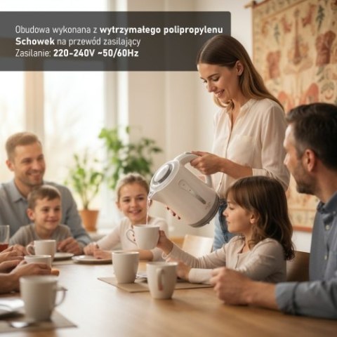 Adler Czajnik plastikowy 2,5 L