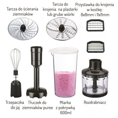 Camry Blender ręczny zestaw 1600W