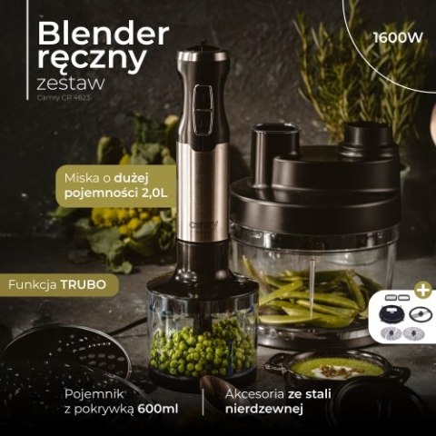 Camry Blender ręczny zestaw 1600W