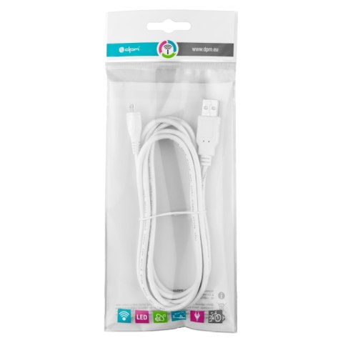 Kabel USB 2.0, A-micro USB, 1,5 m DPM