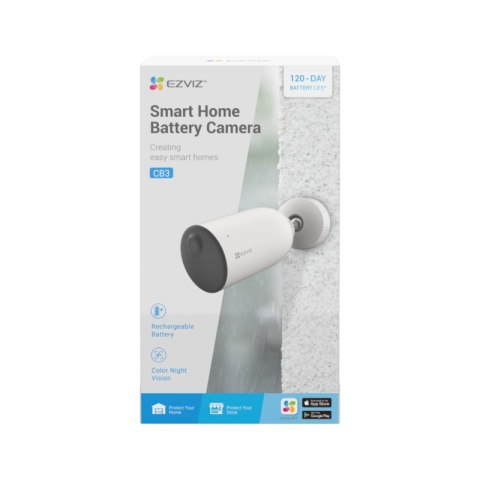 Kamera WiFi, zewnętrzna, bateryjna, 5200 mAh, CB3, EZVIZ EZVIZ