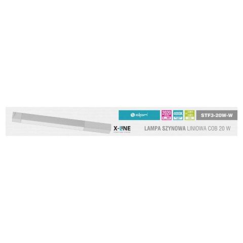 Lampa szynowa LED liniowa, 20 W, 2020 lm, 4000 K, biała, X-LINE DPM