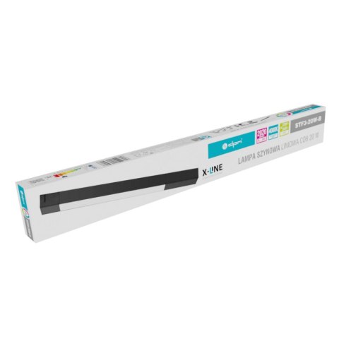 Lampa szynowa LED liniowa, 20 W, 2020 lm, 4000 K, czarna, X-LINE DPM