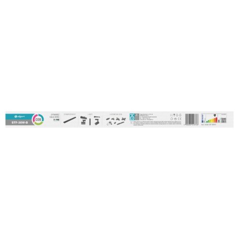 Lampa szynowa LED liniowa, 30 W, 2400 lm, 4000 K, czarny, X-LINE DPM