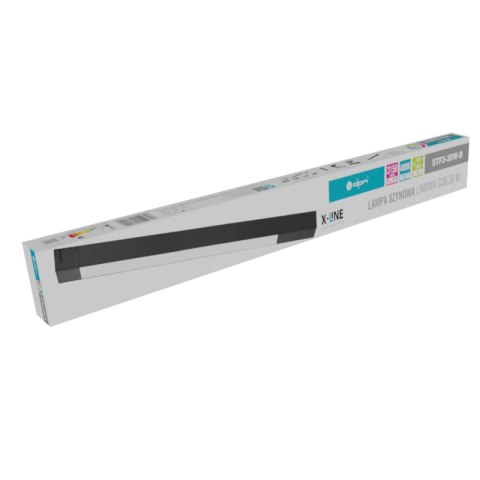 Lampa szynowa LED liniowa, 30 W, 3150 lm, 4000 K, czarna, X-LINE DPM