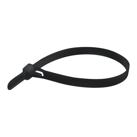 Opaski zaciskowe wielokrotnego użytku, 7,5 x 250 mm, 20 szt., czarne
