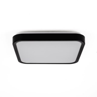 Plafon V-TAC 24W LED SAMSUNG CHIP kwadrat 30x30cm natynkowy IP44 czarny VT-8624B 4000K 2500lm