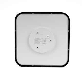 Plafon V-TAC 24W LED SAMSUNG CHIP kwadrat 30x30cm natynkowy IP44 czarny VT-8624B 4000K 2500lm