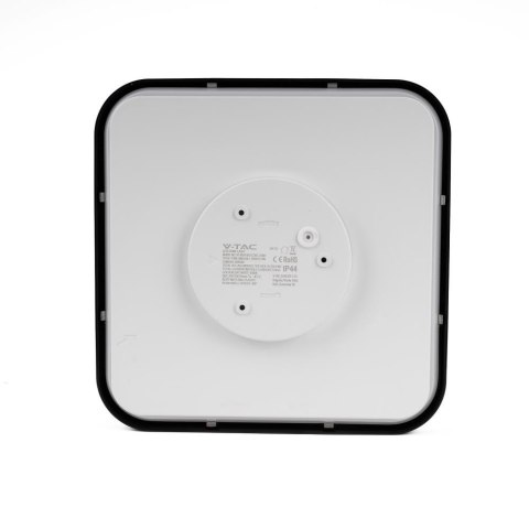 Plafon V-TAC 24W LED SAMSUNG CHIP kwadrat 30x30cm natynkowy IP44 czarny VT-8624B 4000K 2500lm