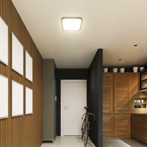 Plafon V-TAC 24W LED SAMSUNG CHIP kwadrat 30x30cm natynkowy IP44 czarny VT-8624B 4000K 2500lm