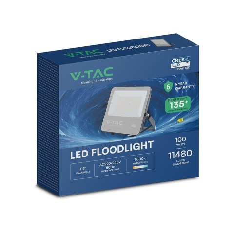 Projektor LED V-TAC CREE CHIP 100W 135lm/IP65 VT-44101 3000K 13500lm