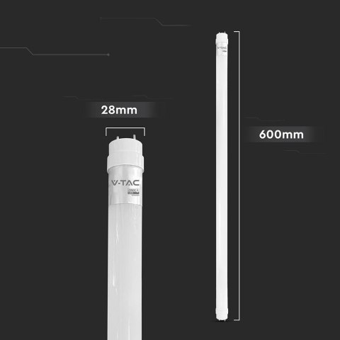 Tuba świetlówka LED T8 V-TAC CREE CHIP 60cm 9W G13 obrotowa nano plastic VT-061 4000K 850lm