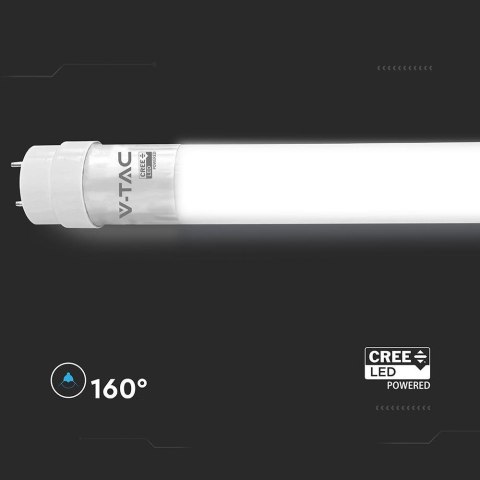 Tuba świetlówka LED T8 V-TAC CREE CHIP 60cm 9W G13 obrotowa nano plastic VT-061 4000K 850lm