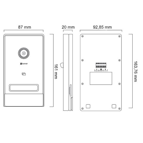 Wideodomofon WiFi, HP7, EZVIZ EZVIZ