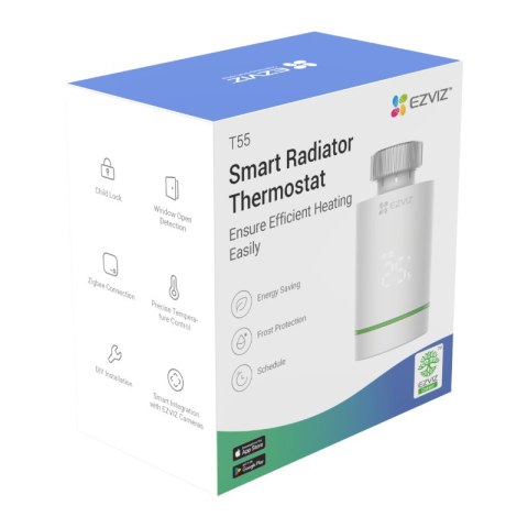 Inteligentny termostat grzejnikowy, T55, EZVIZ EZVIZ