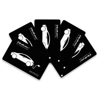 Qoltec Karty zbliżeniowe do stacji ładowania EV | 5szt. | Hotel, parking