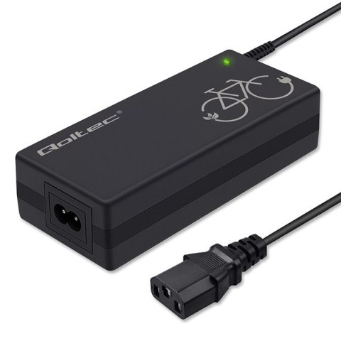 Qoltec Ładowarka do roweru elektrycznego 36V | 42V | 2A | C14-IEC-3Pin +kabel zasilający