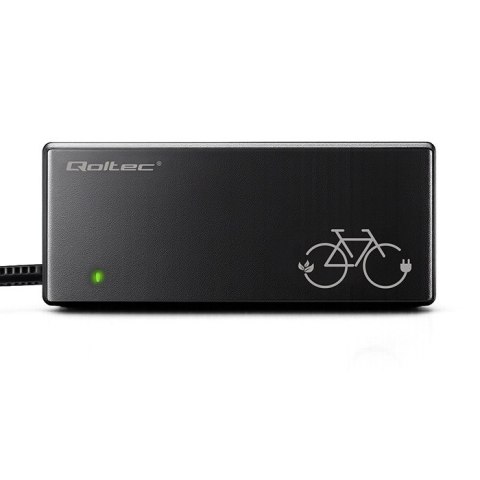 Qoltec Ładowarka do roweru elektrycznego 36V | 42V | 2A | GX12-3Pin +kabel zasilający