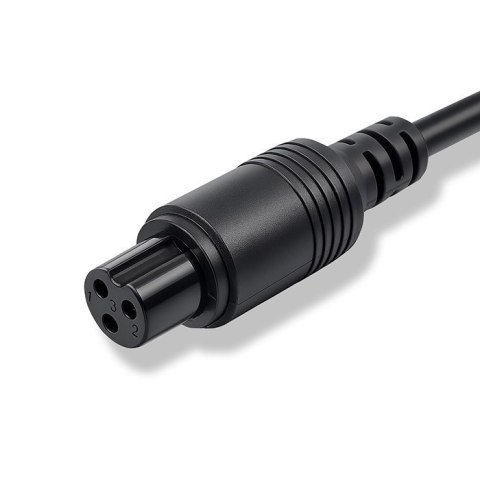 Qoltec Ładowarka do roweru elektrycznego 36V | 42V | 2A | GX12-3Pin +kabel zasilający