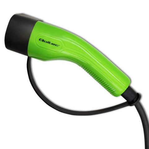 Qoltec Mobilna ładowarka do samochodu elektrycznego EV z regulacją 2w1 Typ2 | 11kW | Wi-fi | LCD | 3 fazy | Przenośna | Wallbox 