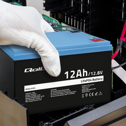 3701 Qoltec Akumulator LiFePO4 12ah