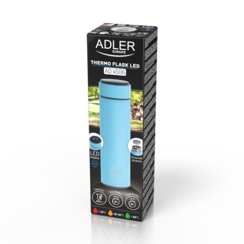 Adler Termos LED 473ml niebieski