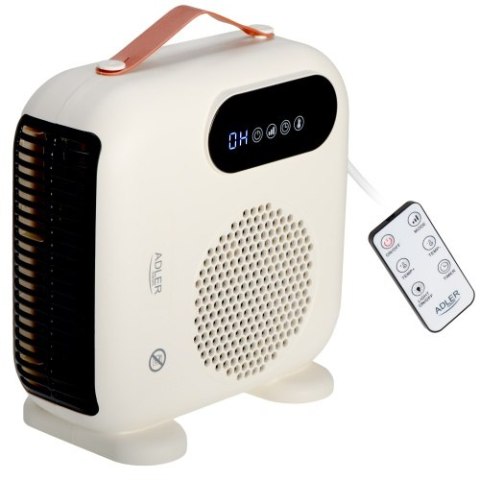 Adler Termowentylator LED z pilotem