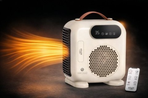 Adler Termowentylator LED z pilotem
