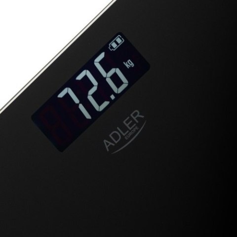 Adler Waga Łazienkowa USB-C, Akumulatorowa, 180 kg, Dokładność 100 g