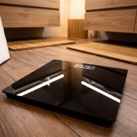 Adler Waga Łazienkowa USB-C, Akumulatorowa, 180 kg, Dokładność 100 g