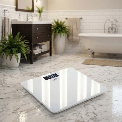 Adler Waga Łazienkowa USB-C, Akumulatorowa, 180 kg, Dokładność 100 g
