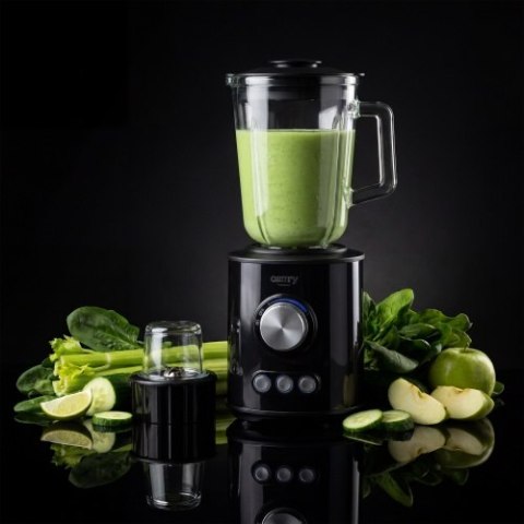 Camry Blender kielichowy - tytanowe ostrza - szklany dzbanek 1,5l