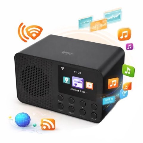 Camry Radio internetowe - Wi-Fi - Wyświetlacz 2,4"