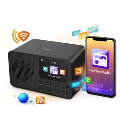 Camry Radio internetowe - Wi-Fi - Wyświetlacz 2,4"