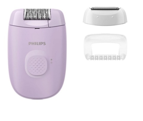 Depilator ceramiczny zasilany sieciowo fioletowy Philips BRE 237/00