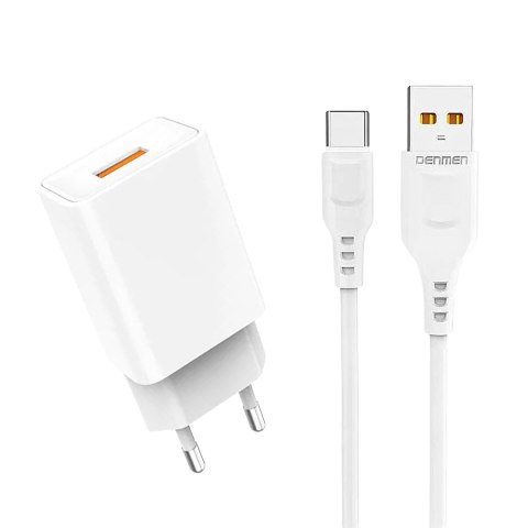 Ładowarka sieciowa USB + kabel USB typu C 2400 mA 12 W