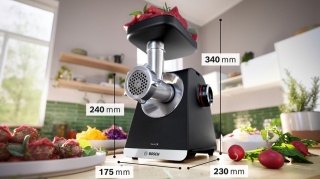 Maszynka do mięsa Bosch, czarna Serie 6 MFWS640B