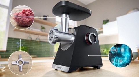 Maszynka do mięsa Bosch, czarna Serie 6 MFWS640B