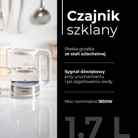 Mesko Czajnik szklany 1,7 L z regulacją temp.