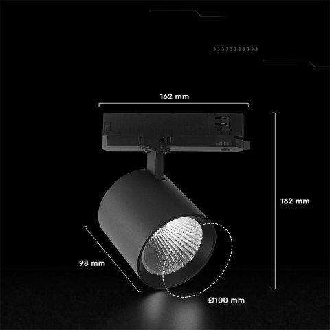 Oprawa szynosystem 3F V-TAC 36W LED CREE CHIP 36st czarna VT-11136 4000K 3302lm
