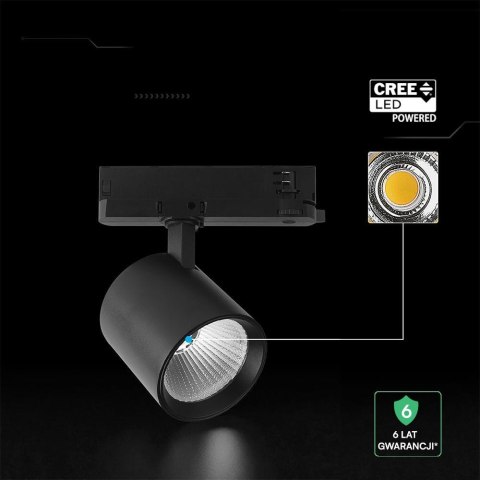Oprawa szynosystem 3F V-TAC 36W LED CREE CHIP 36st czarna VT-11136 4000K 3302lm