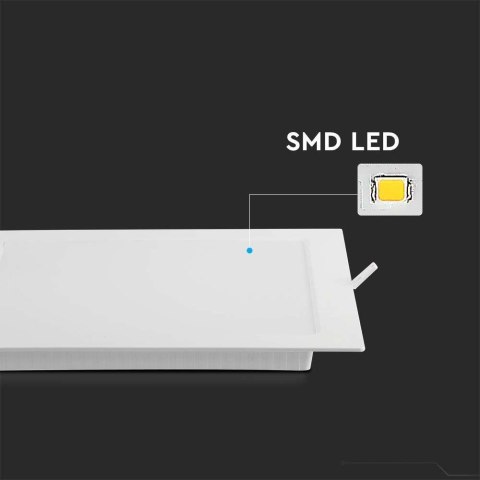 Panel LED V-TAC wpuszczany premium downlight 24W kwadrat 300x300 VT-61024 4000K 2640lm